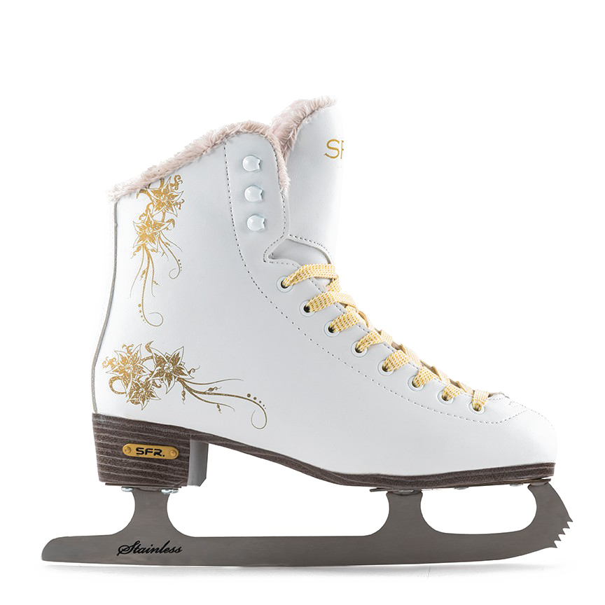 Chaussures de patinage de glace blanche PNG Photo