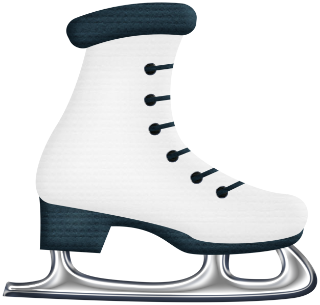 White Ice Skating Shoes PNG Pic