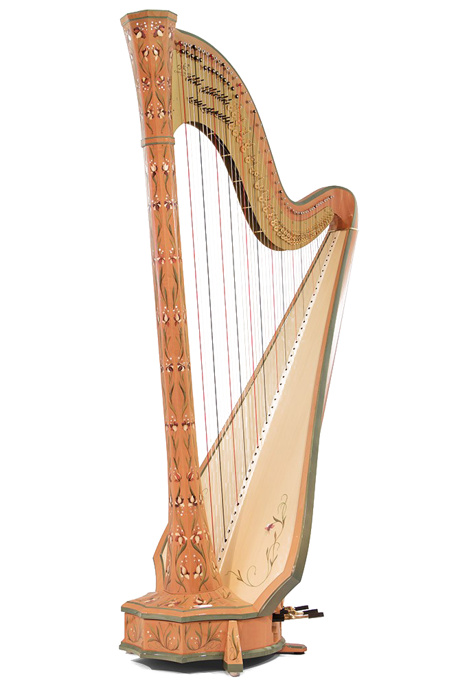 Houten pedaal harp PNG Transparant Beeld