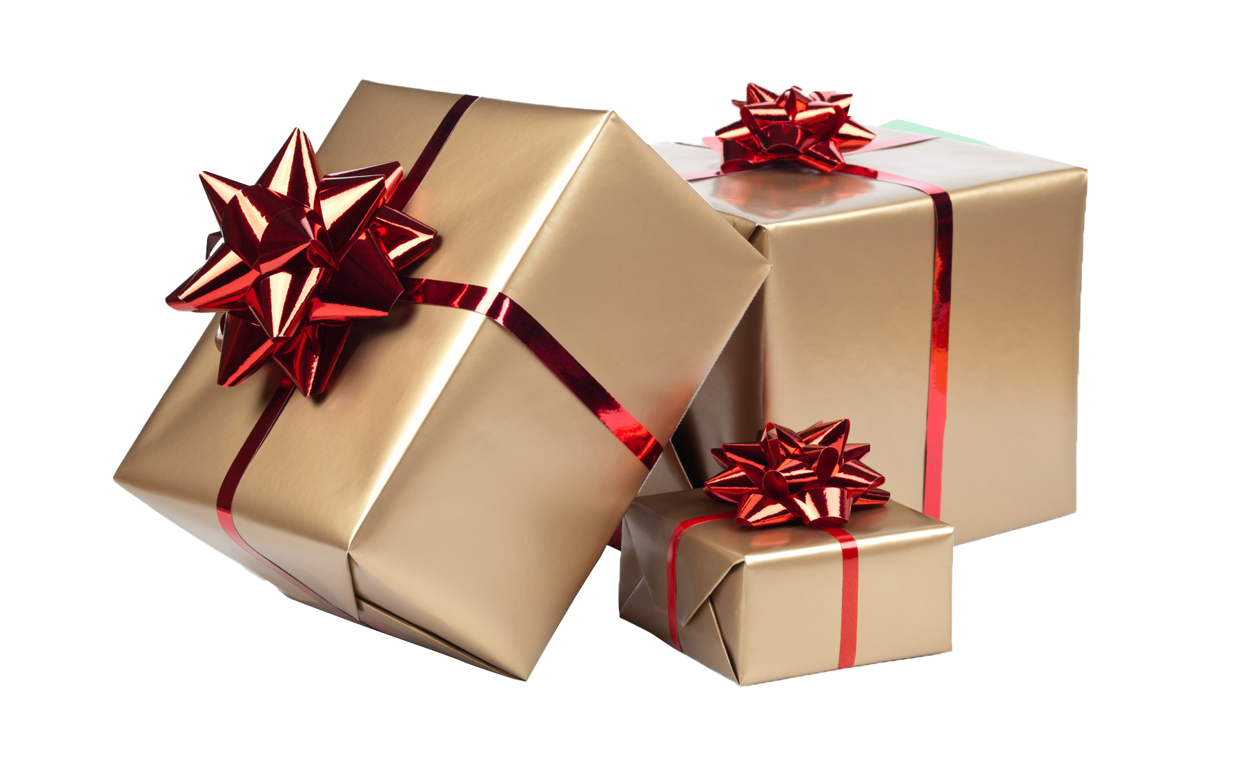 Wrapped Christmas Gift PNG High-Quality Image
