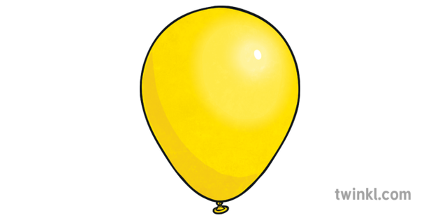 Gele ballon Download Transparante PNG-Afbeelding
