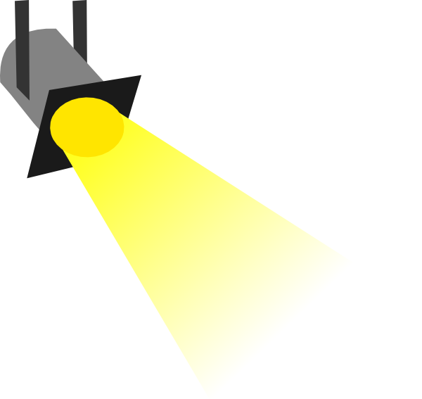Yellow Light Beam Disco PNG Transparent Image