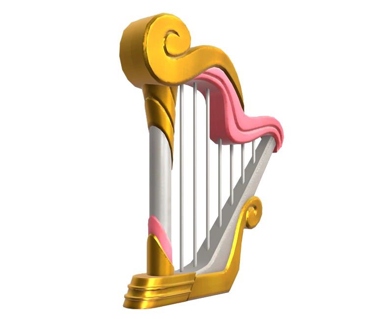 Zelda Harp Instrument Transparentes Bild