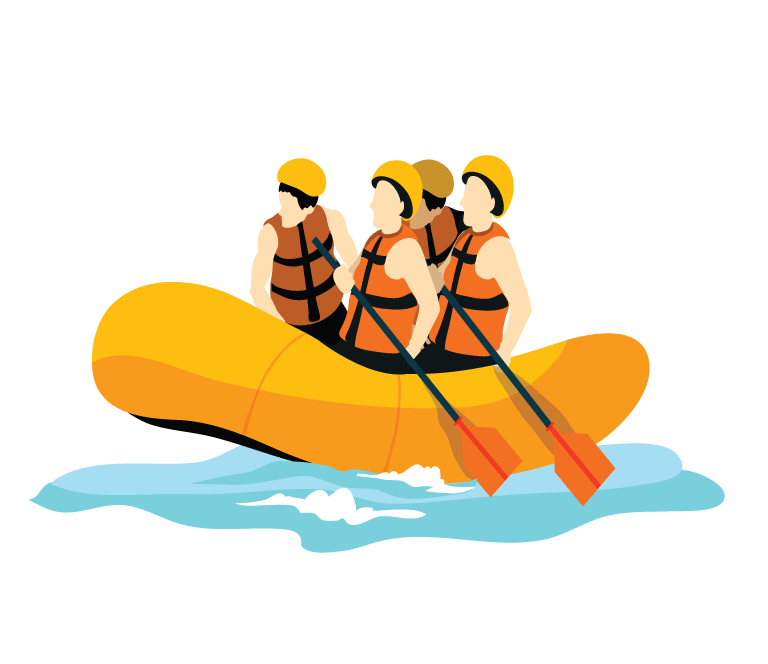 Adventure Rafting PNG Background Image