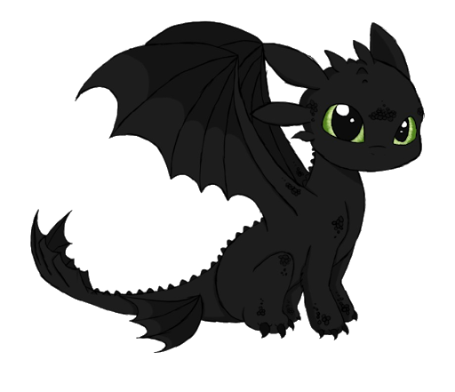 Anime Toothless PNG High-Quality Image