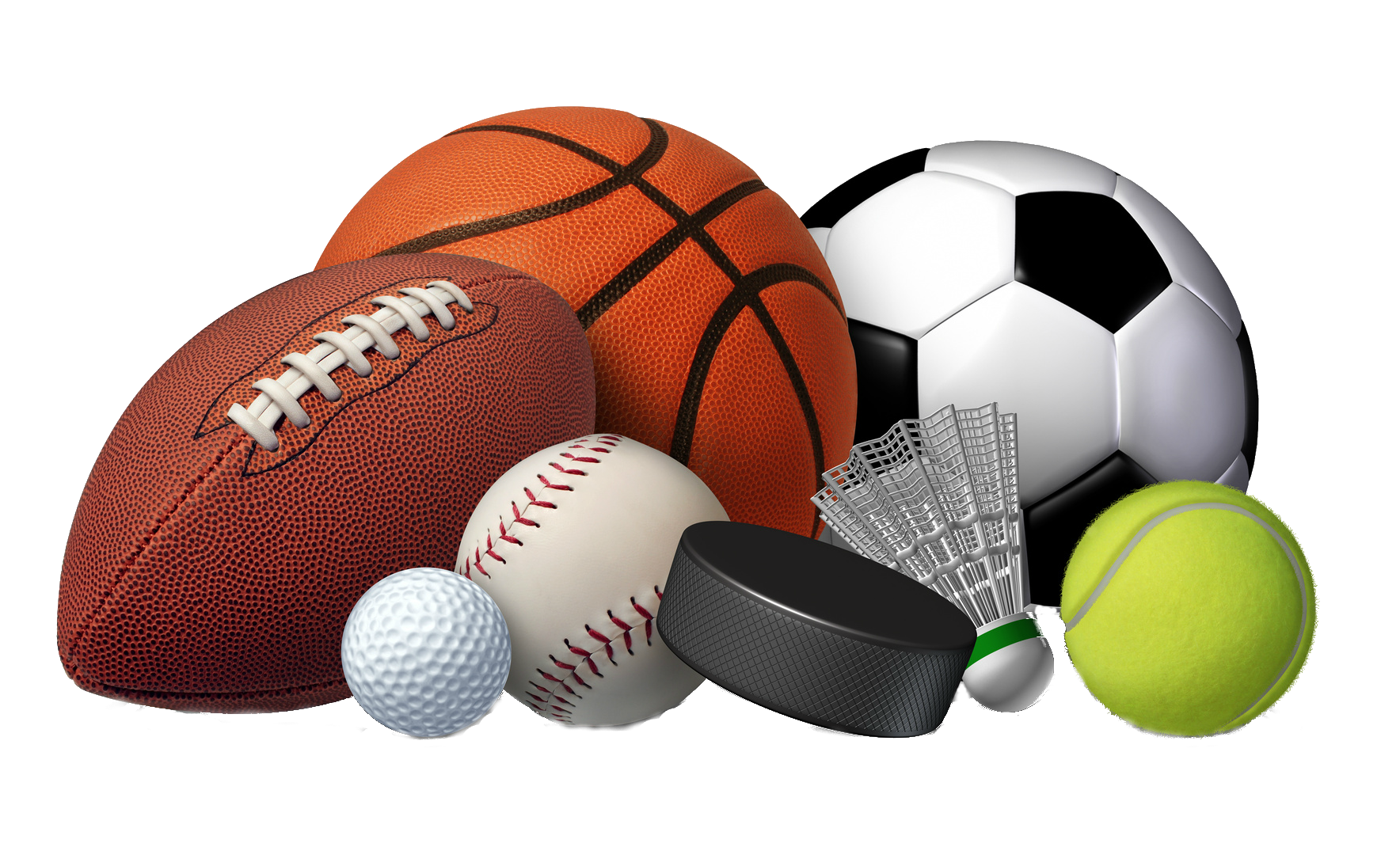 Athletic Sports Equipment PNG Background Image