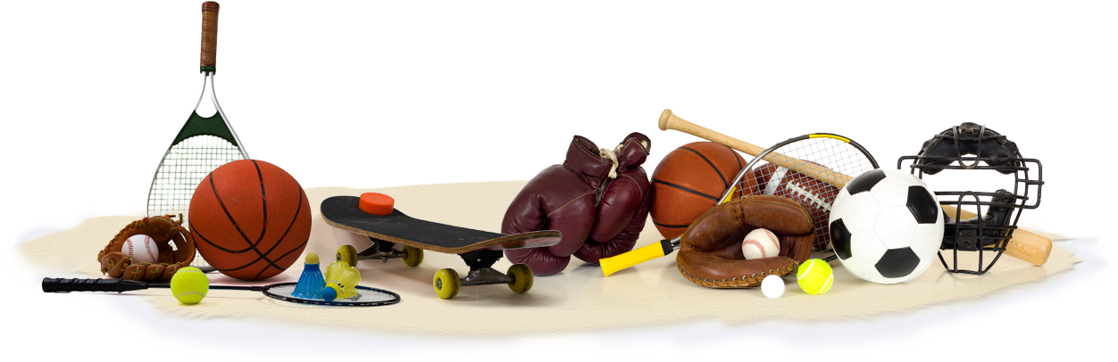 Athletic Sports Equipment PNG Image Background