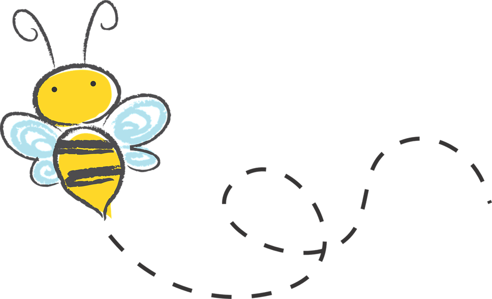 Bee trail pad PNG achtergrondfoto
