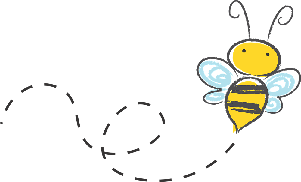 Bee Trail Path PNG Free Image