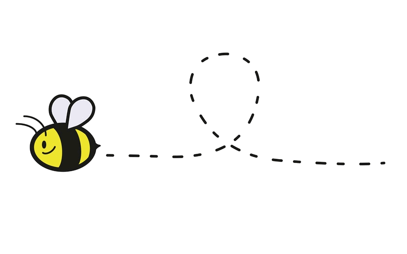 Bee Trail Path PNG Image HD