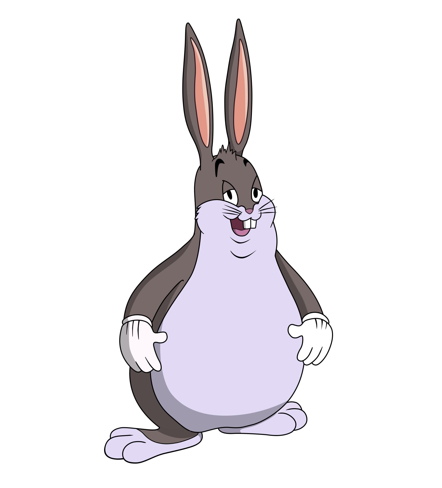 Big Chungus Bunny PNG File Download Free
