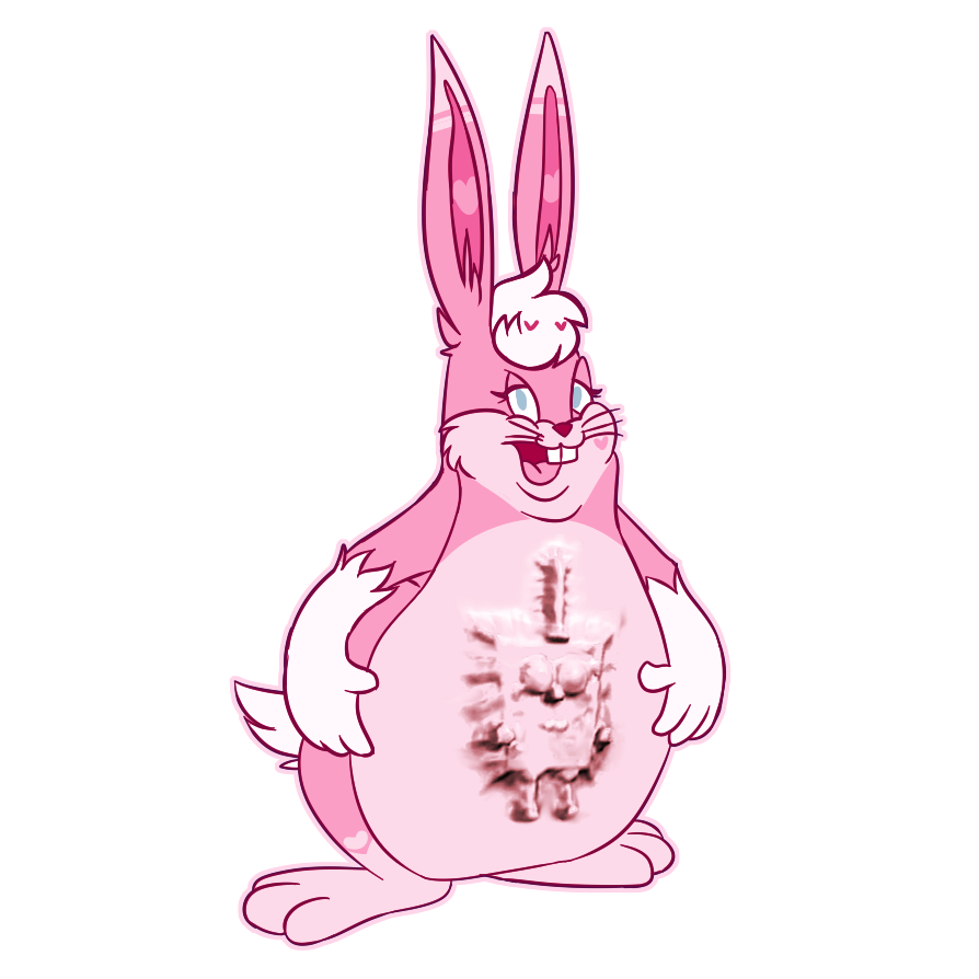Big Chungus Bunny PNG Free Picture