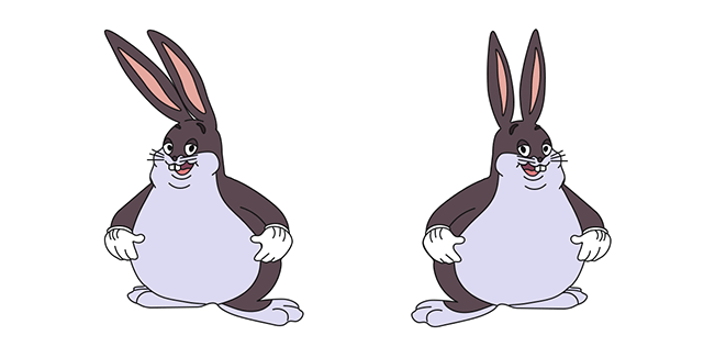 Big Chungus Bunny PNG Transparent Images