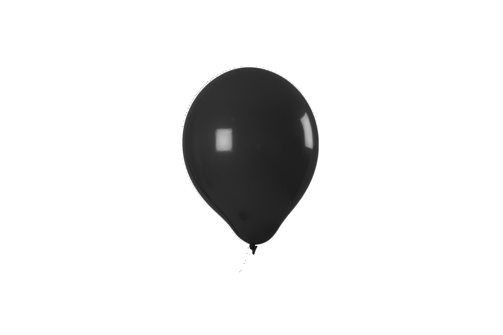 Anniversaire ballon noir PNG image libre