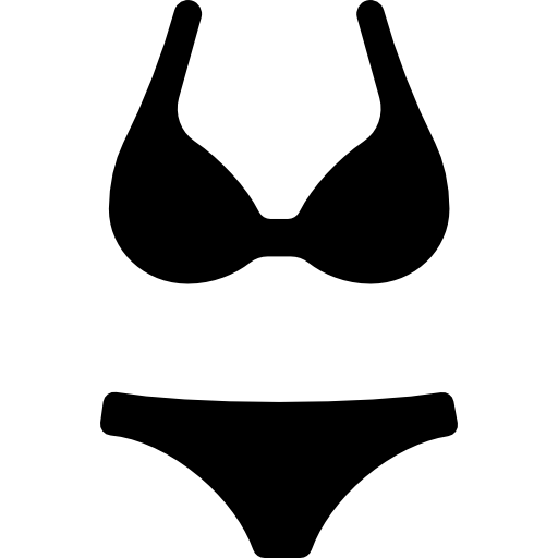 Black Bikini PNG Clipart Background