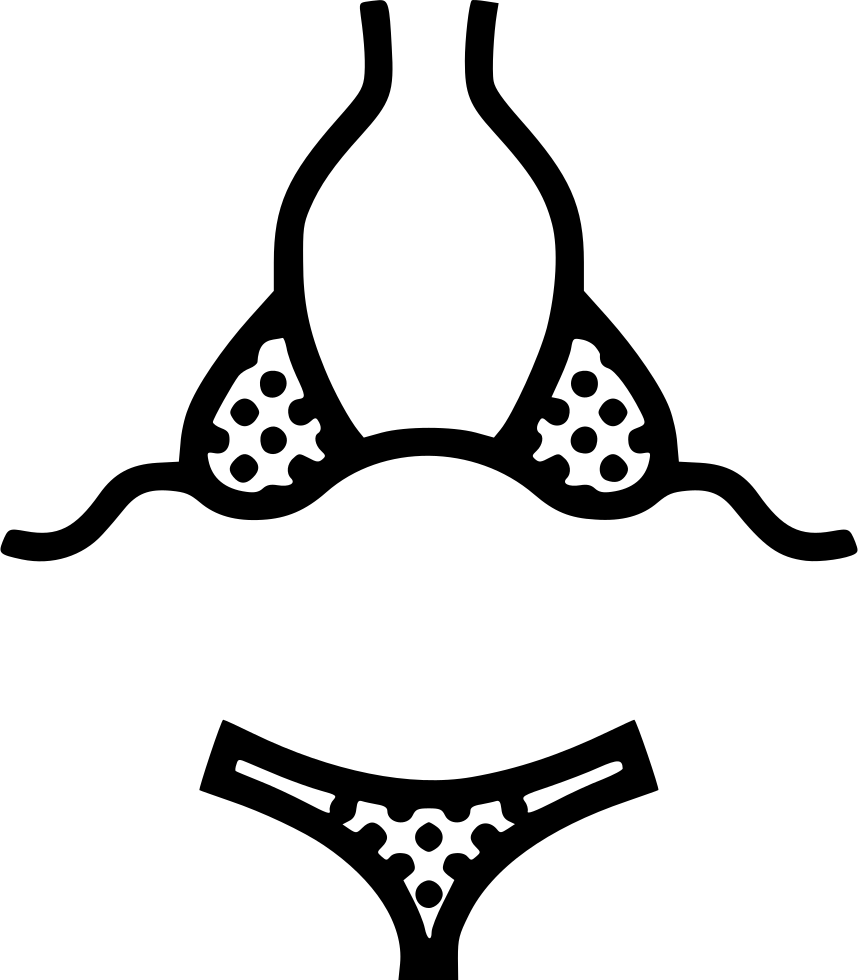 Bikini noir PNG Image gratuite