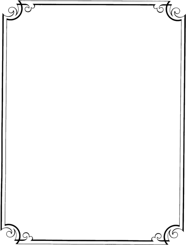 Black Border Frame PNG Transparent Background | PNG Arts
