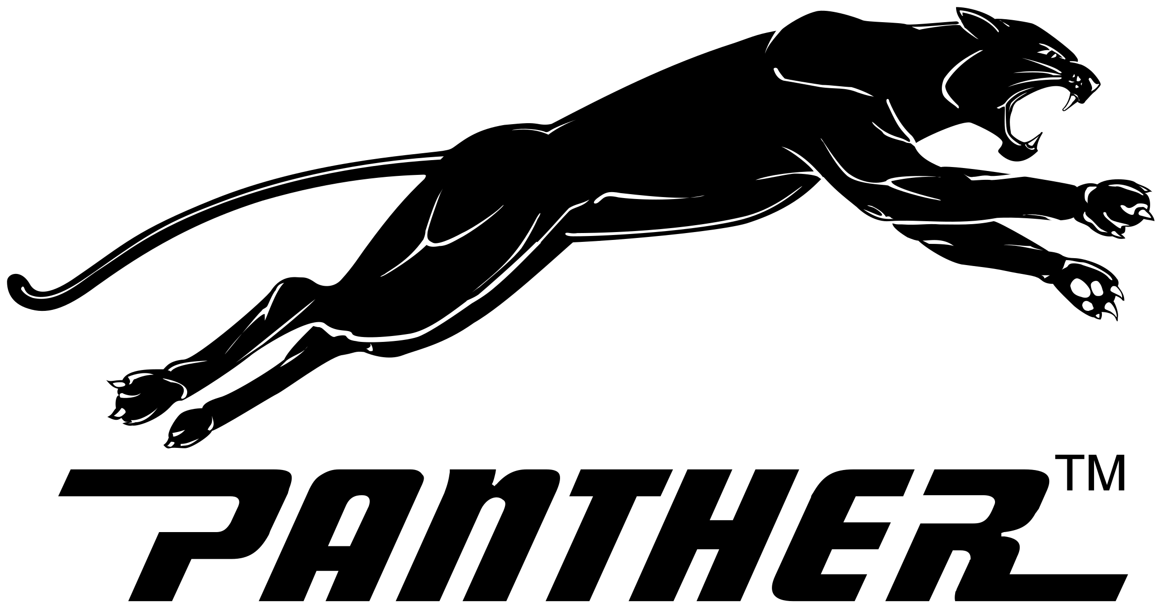 Schwarzer Panther-Logo PNG kein Hintergrund