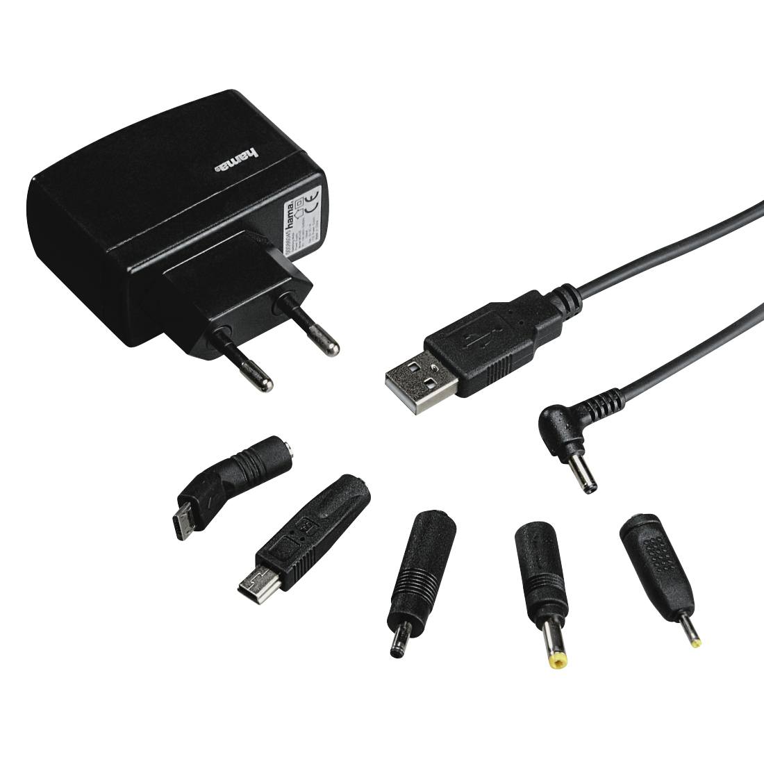 Black Travel Charger PNG-Afbeelding Achtergrond