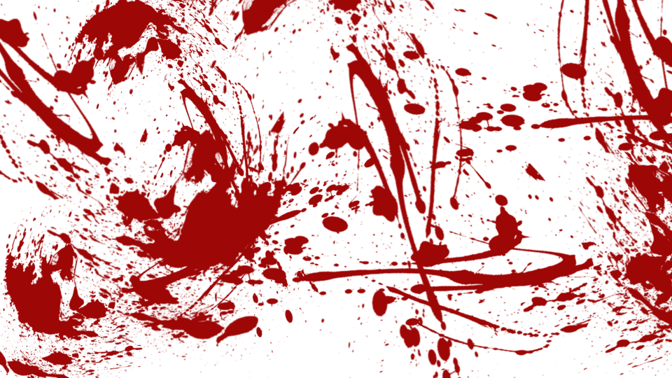 Bloed splatter PNG clipart achtergrond
