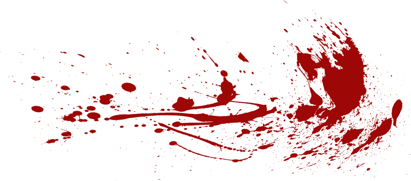 Bloed splatter PNG Transparant bestand