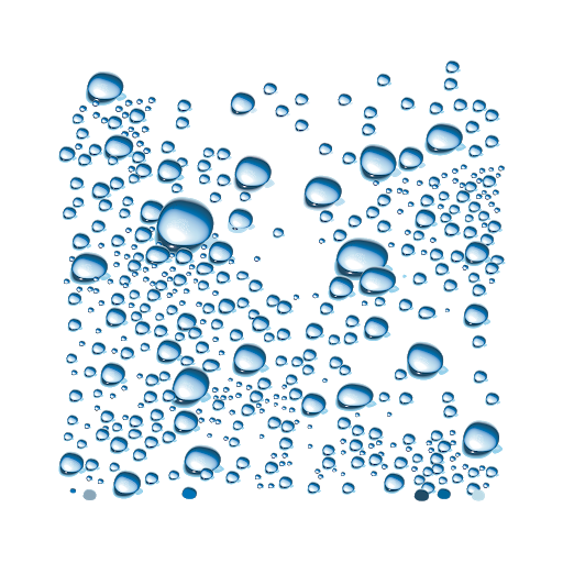 Gotas de agua azul PNG descargar imagen
