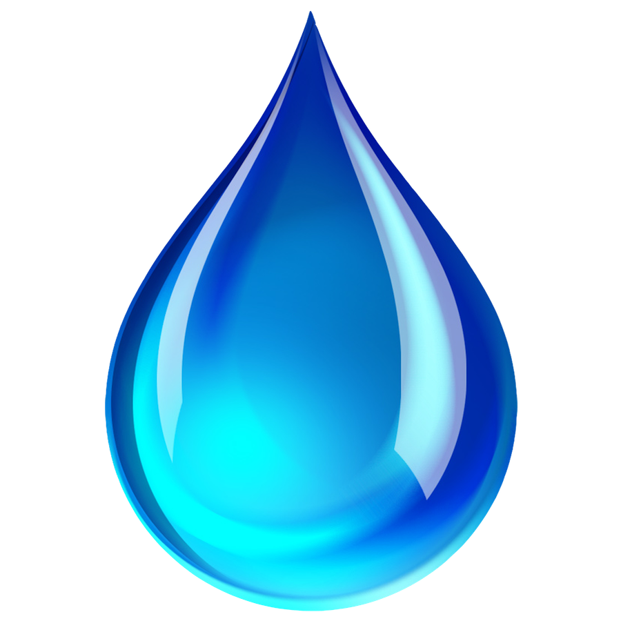 Blue Water Drops PNG Free Download