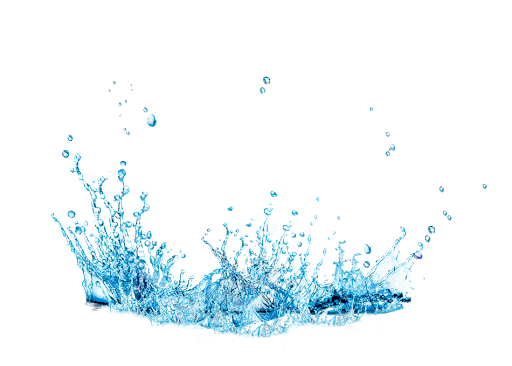 Blauw waterdruppels PNG-beeld van hoge kwaliteit