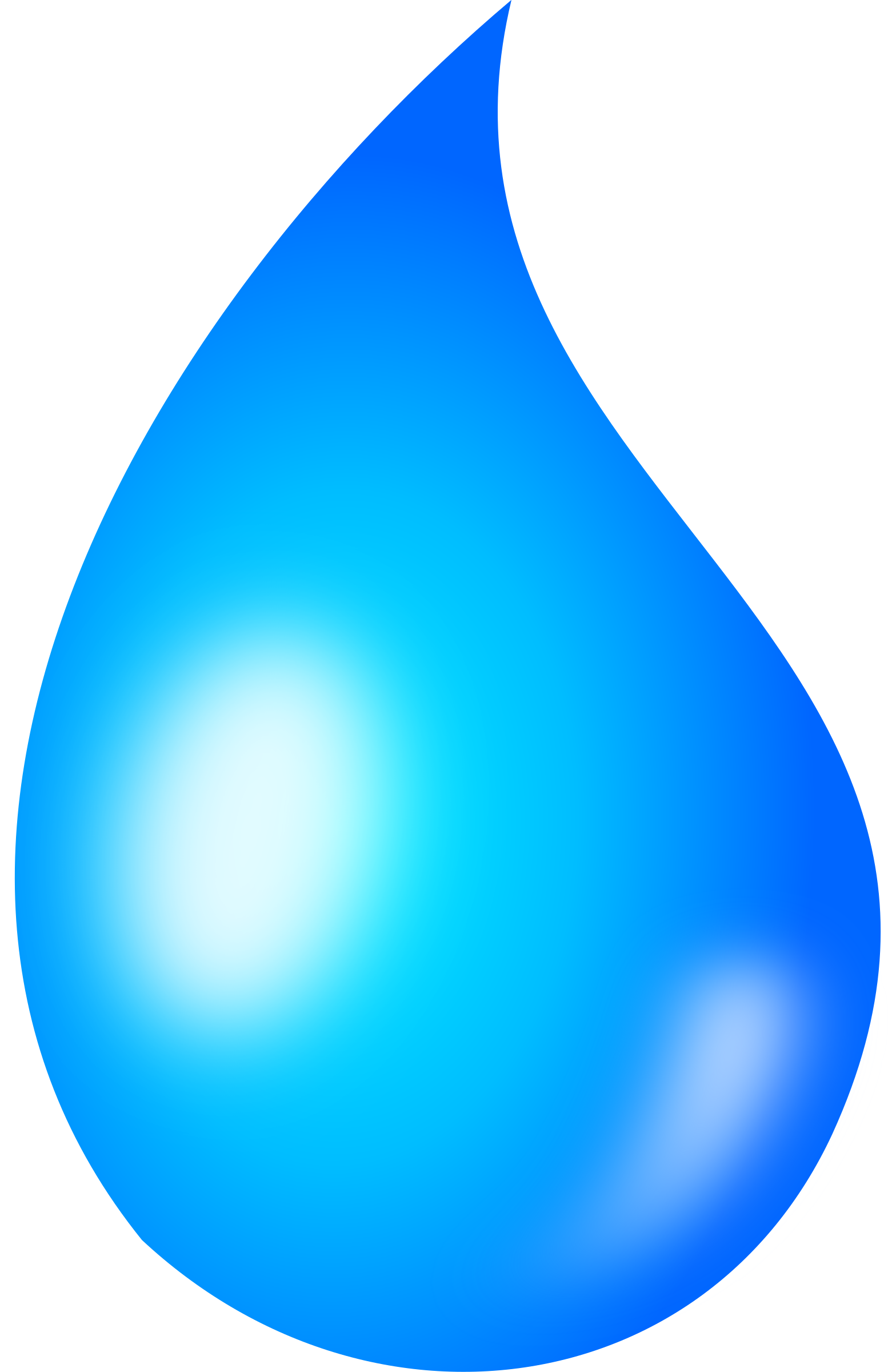 Blue Water gouttes image Transparente
