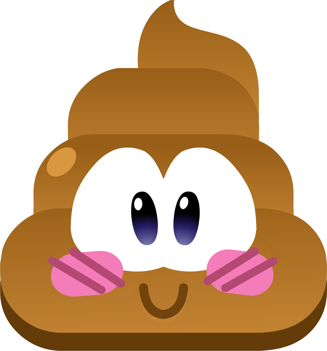 Brown Poop Emoji Free PNG-Bild