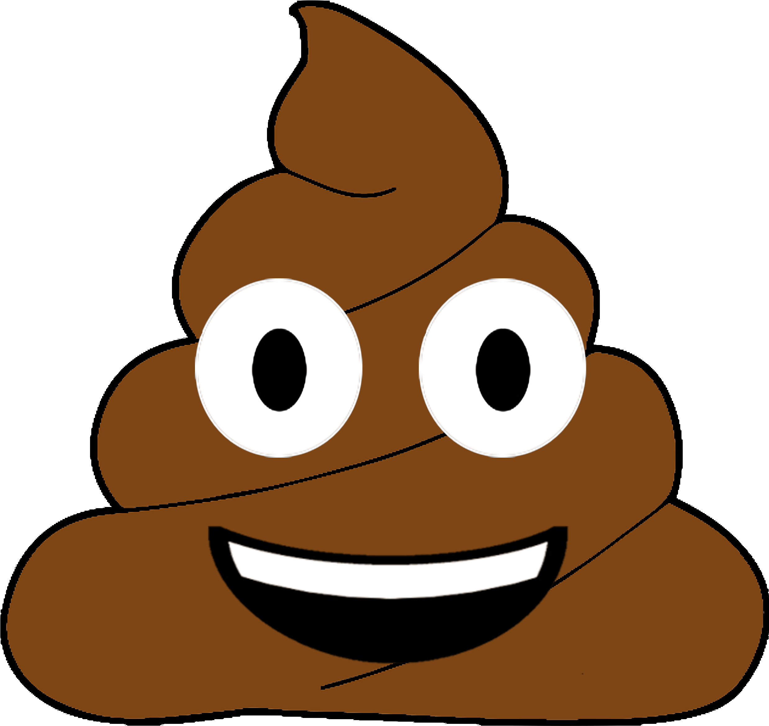 Brown Poop Emoji PNG descargar imagen