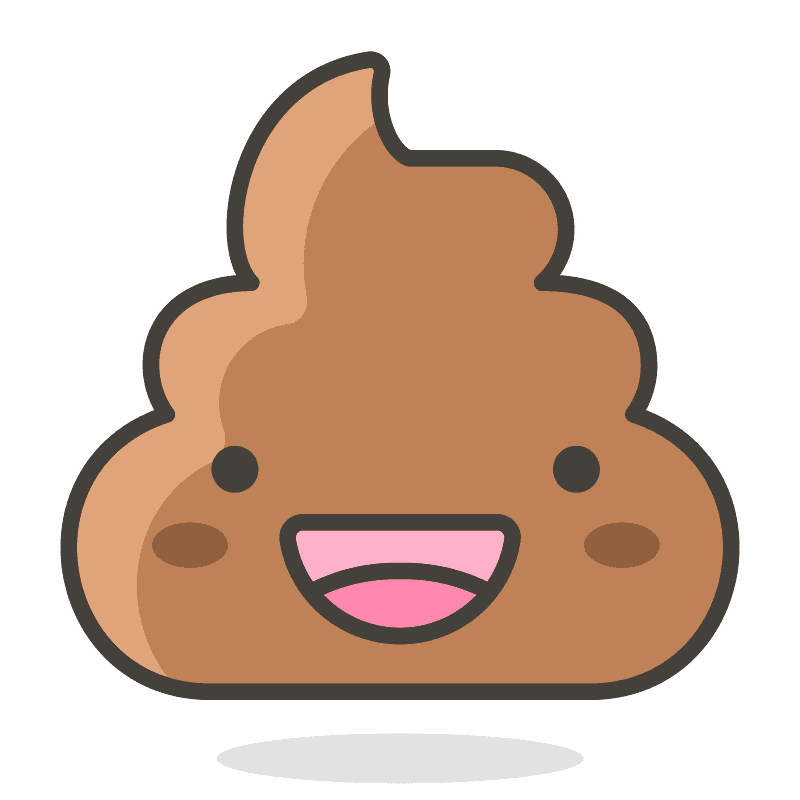 Brown Poop Emoji PNG скачать бесплатно