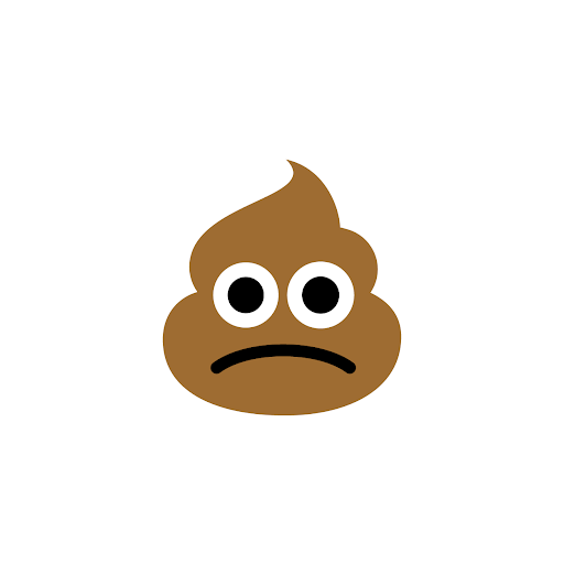 Buangan coklat emoji PNG Gambar latar belakang Transparan