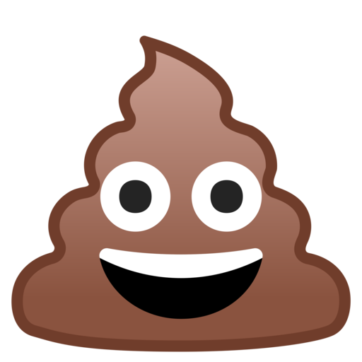 Pic poop marron emoji PNG
