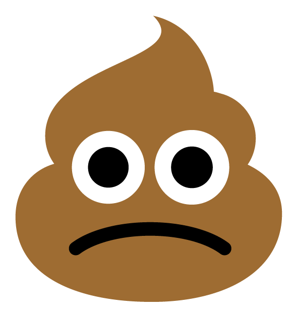 Brown Poop Emoji transparentes Bild