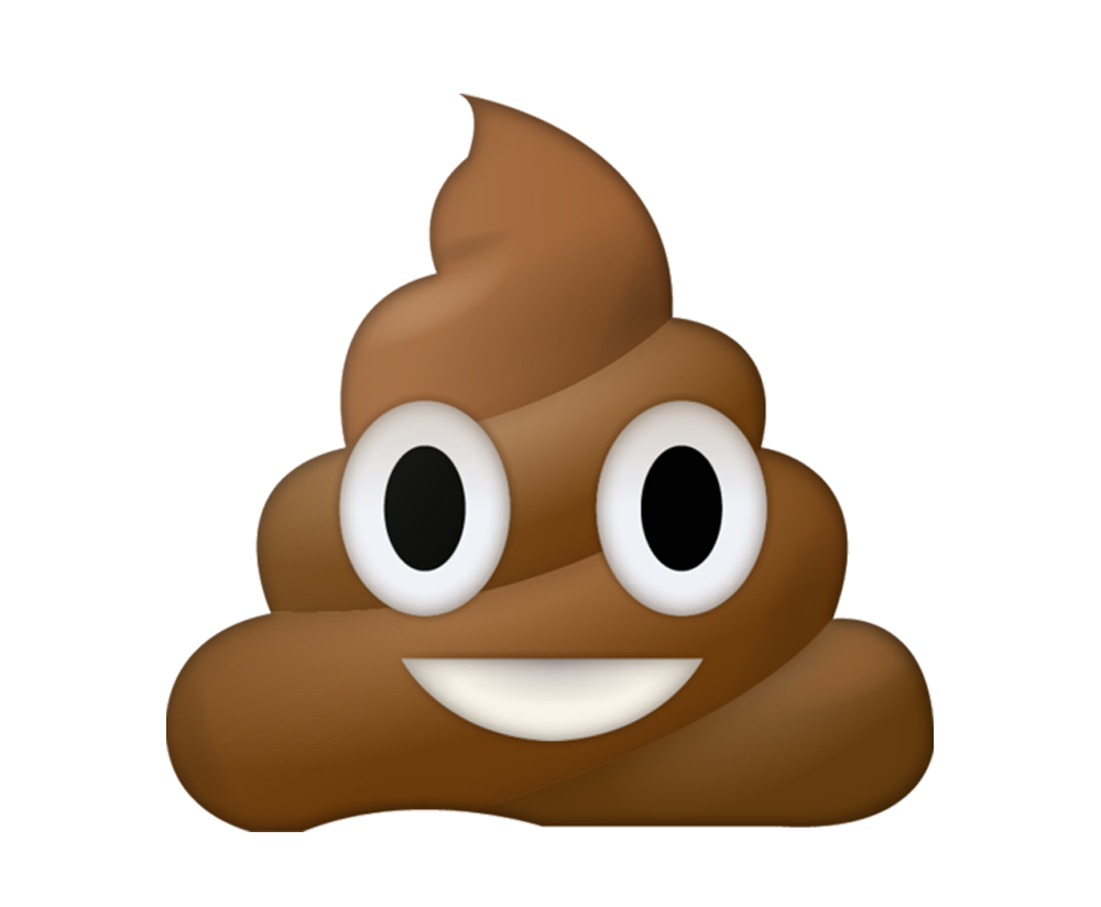 Gambar Transparan Emoji Poop Brown