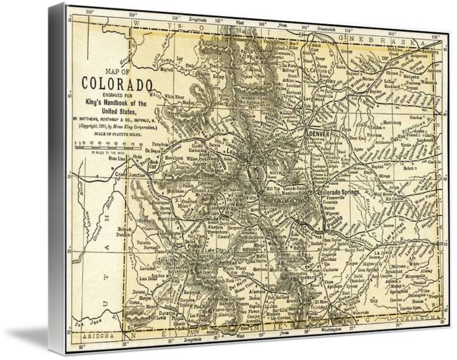 Colorado Antica mappa PNG