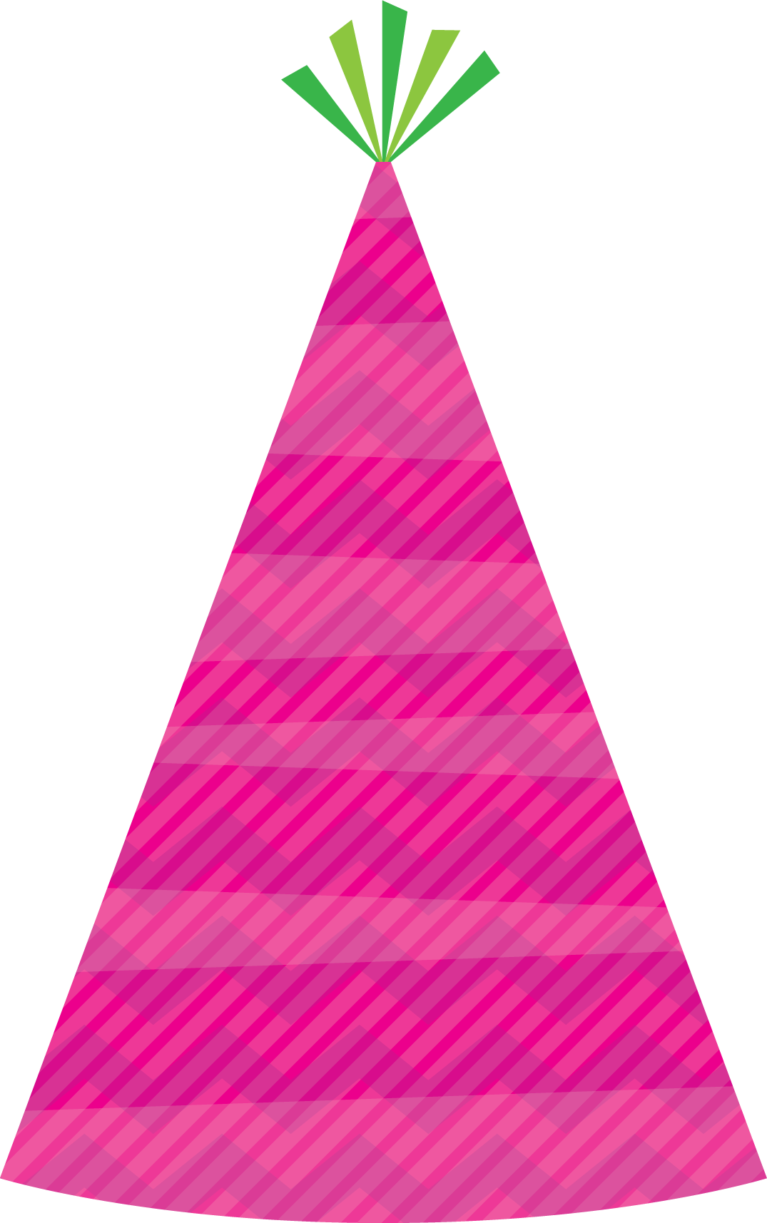 Topi ulang tahun berwarna-warni PNG clipart latar belakang