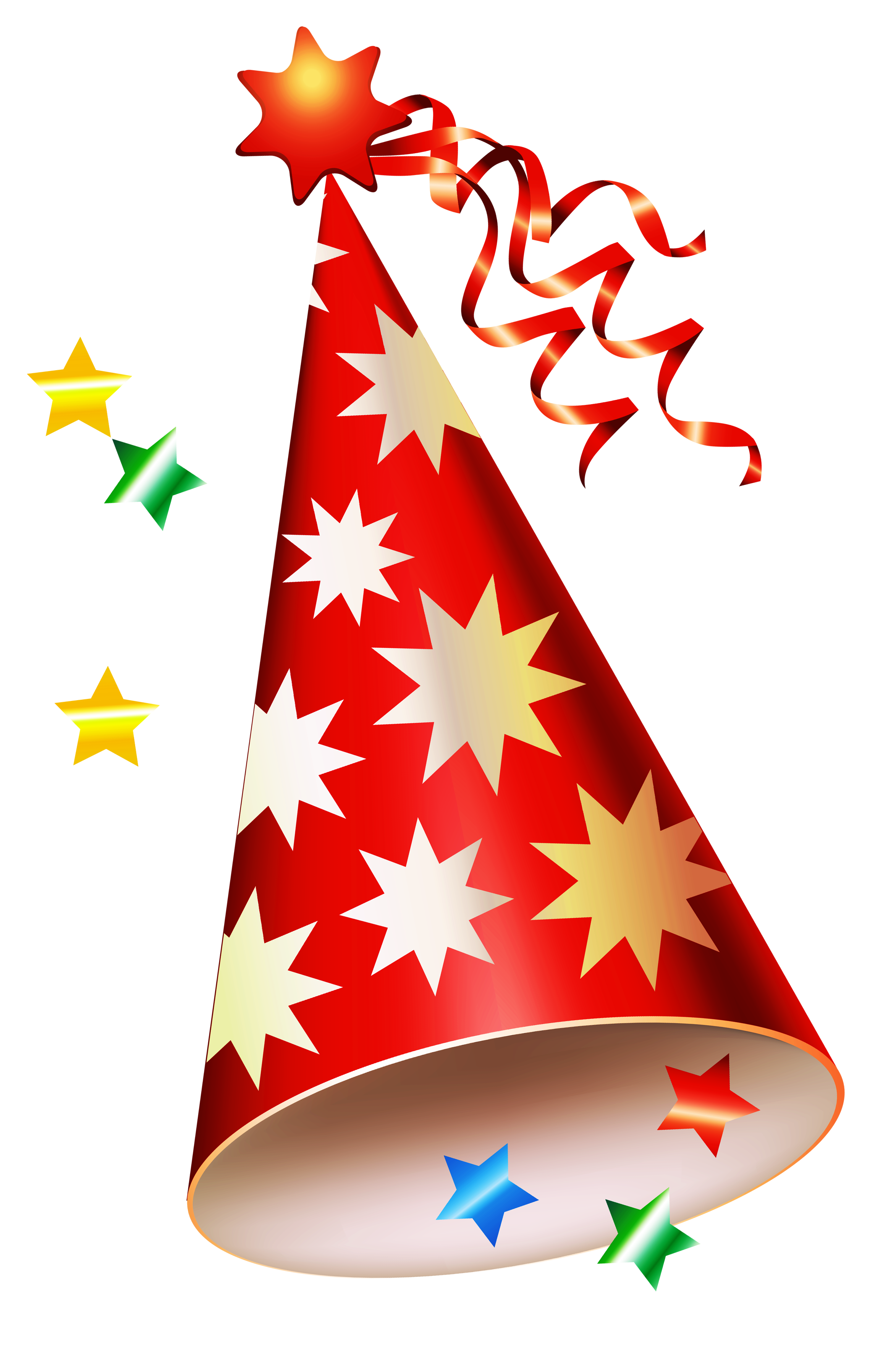 Topi ulang tahun berwarna-warni PNG Pic latar belakang