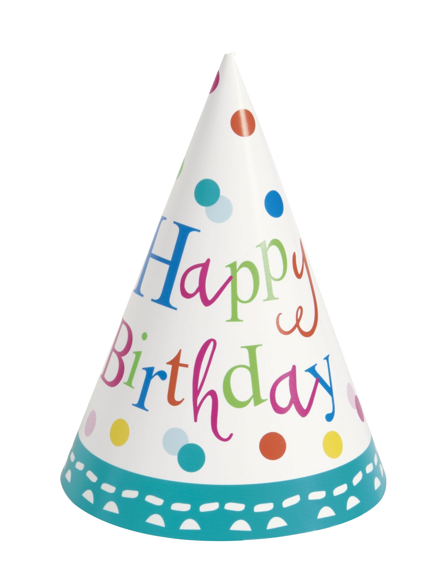 Colorful Birthday Hat PNG Transparent Background