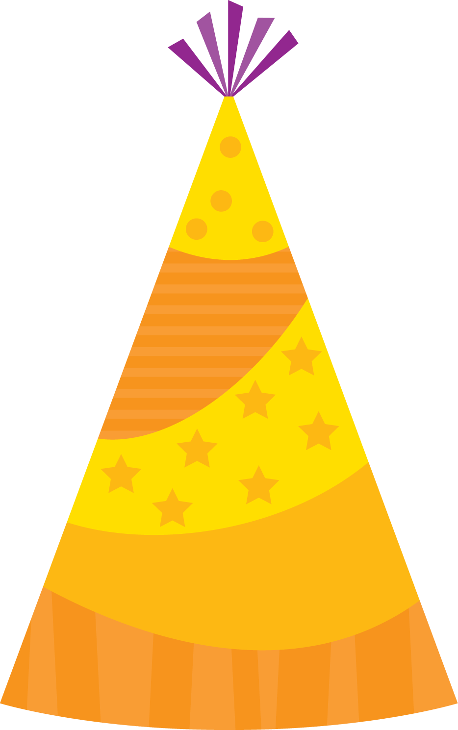 Topi ulang tahun berwarna-warni file Transparan PNG