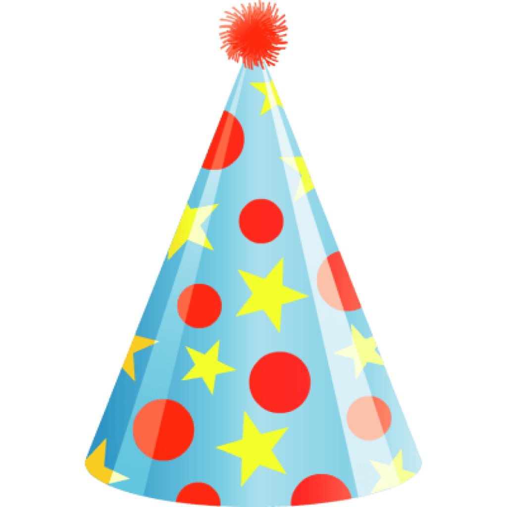 Colorful Birthday Hat PNG Transparent