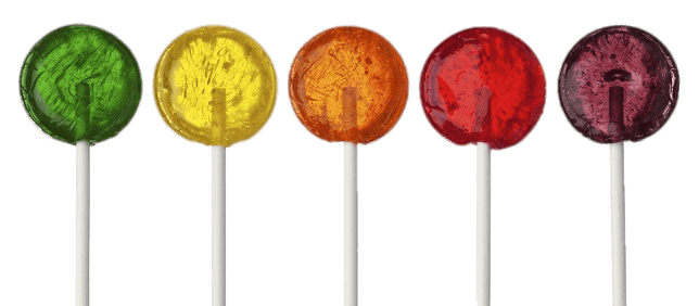 Buntes Lollipop-PNG-Bild