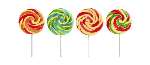 Imagen PNG de Lollipop colorida