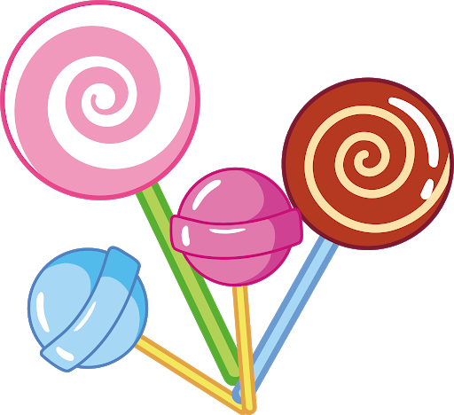 Lollipop colorido Transparente