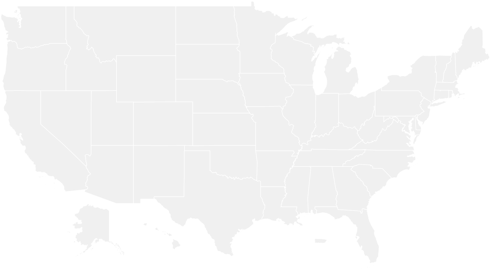 Continental Estados Unidos Mapa PNG Baixar Imagem