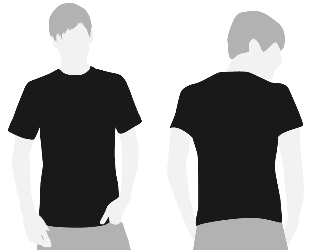 Cotton Black T-Shirt PNG File Download Free