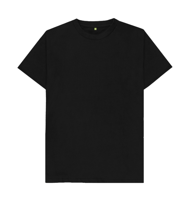 T-shirt preto de algodão fundo PNG Pic