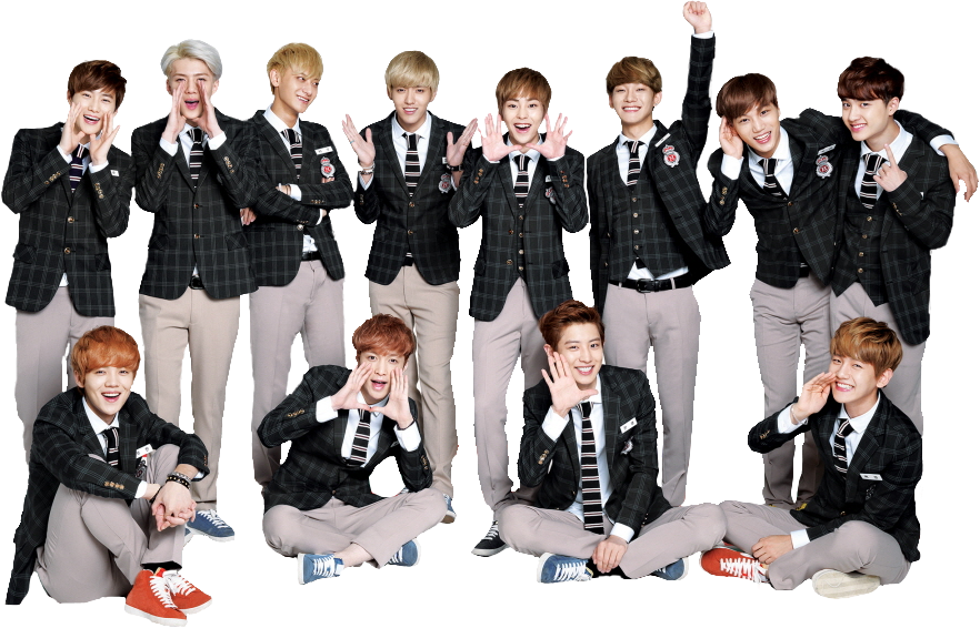 EXO Boys PNG High-Quality Image
