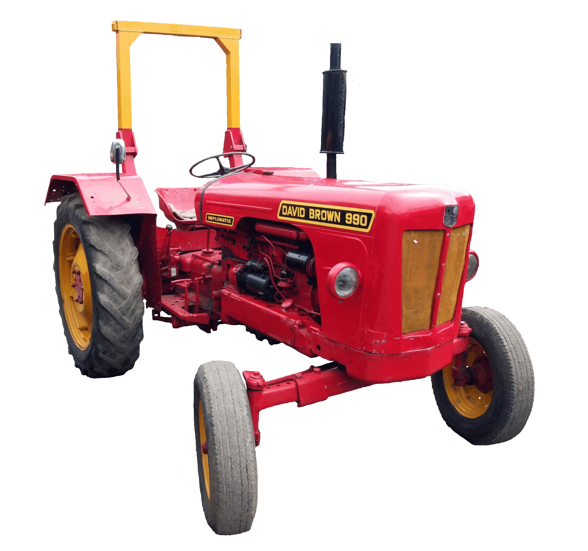 Granjado de tractor rojo PNG photo